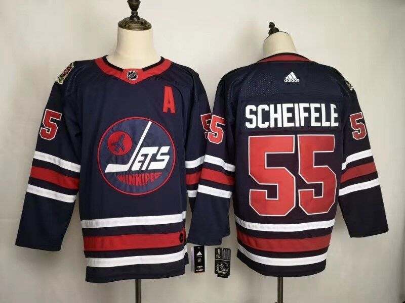 Winnipeg Jets SCHEIFELE #55 Dark Blue Classics NHL Jersey