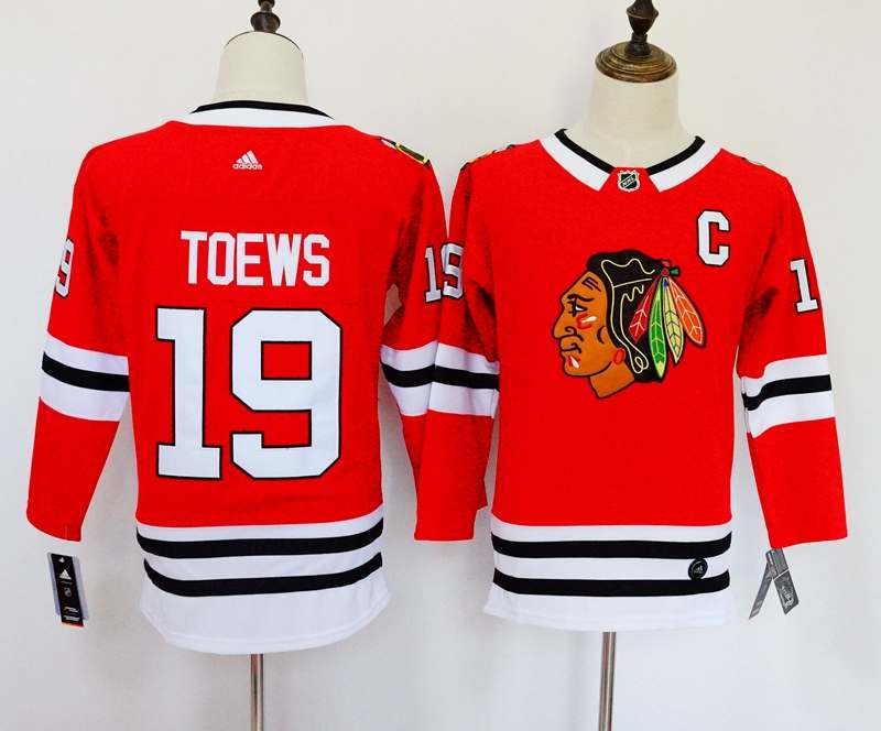 Chicago Blackhawks TOEWS #19 Red Women NHL Jersey