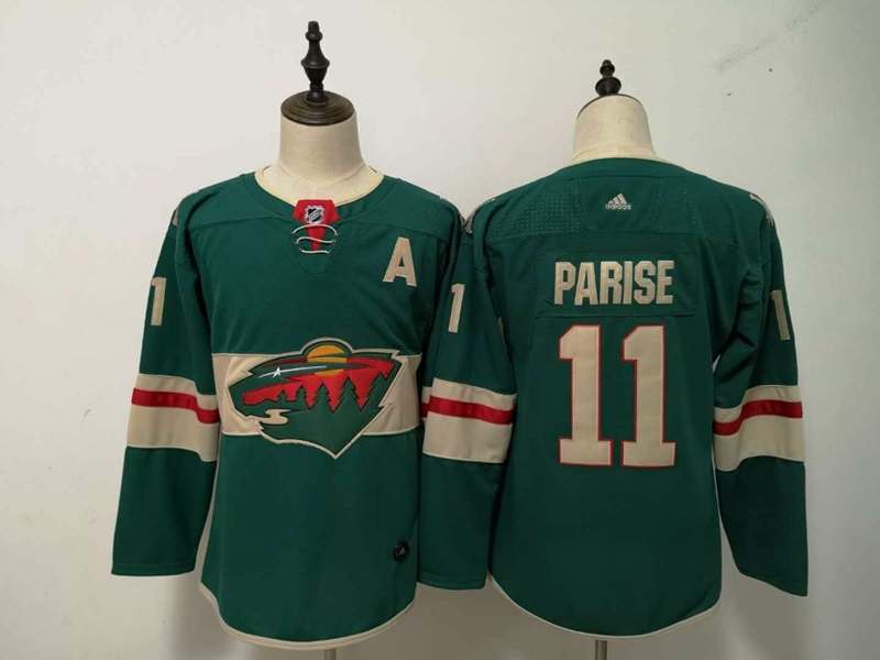 Minnesota Wild PARISE #11 Green Women NHL Jersey