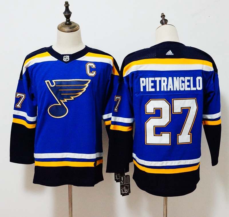 St Louis Blues PIETRANGELO #27 Blue Women NHL Jersey