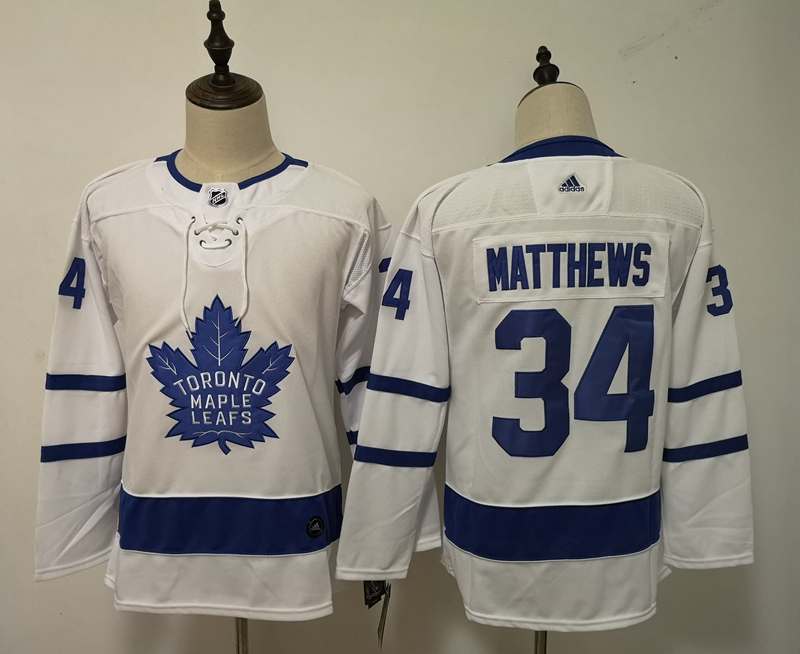 Toronto Maple Leafs MATTHEWS #34 White Women NHL Jersey