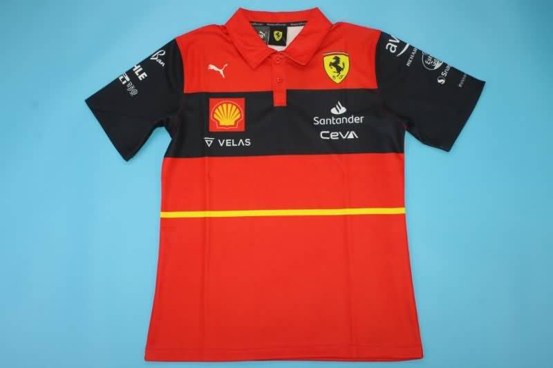 Thailand Quality(AAA) 2022 Ferrari Red Polo Soccer T-Shirt 04