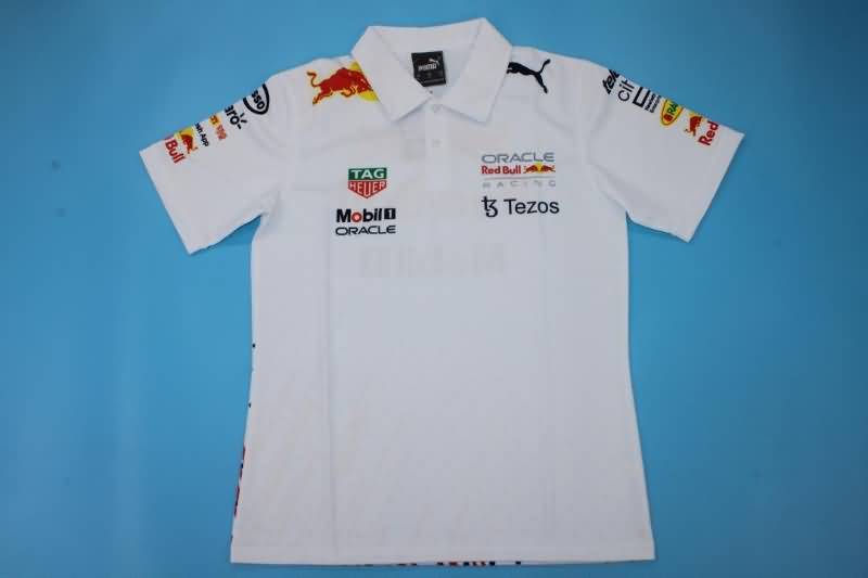 Thailand Quality(AAA) 2022 Red Bull White Polo Soccer T-Shirt