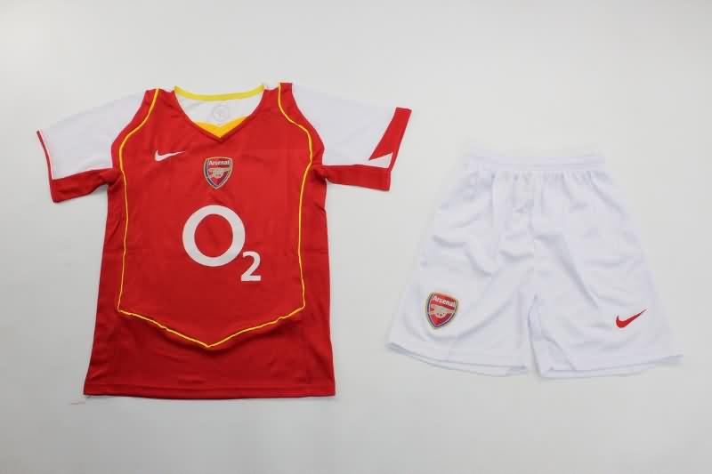 2004/05 Arsenal Home Kids Soccer Jersey And Shorts