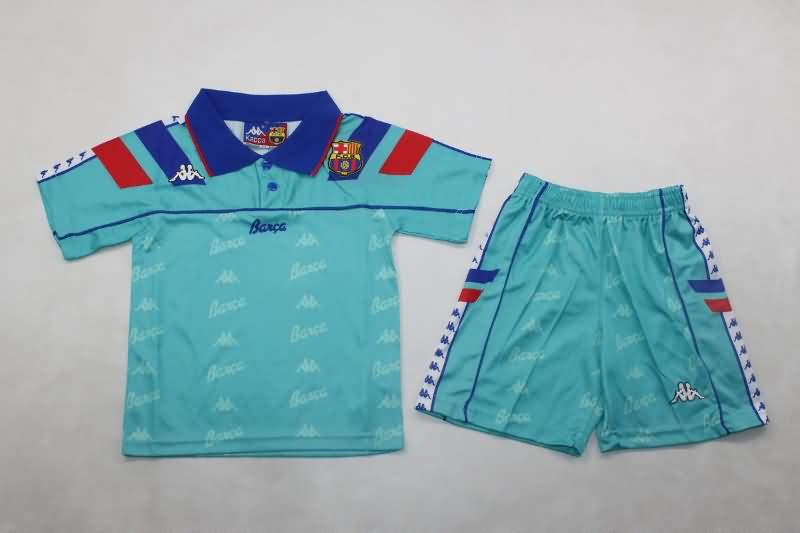 1992/95 Barcelona Away Kids Soccer Jersey And Shorts