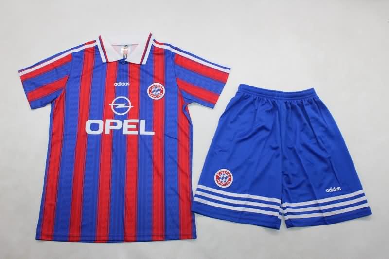 1995/97 Bayern Munich Home Kids Soccer Jersey And Shorts