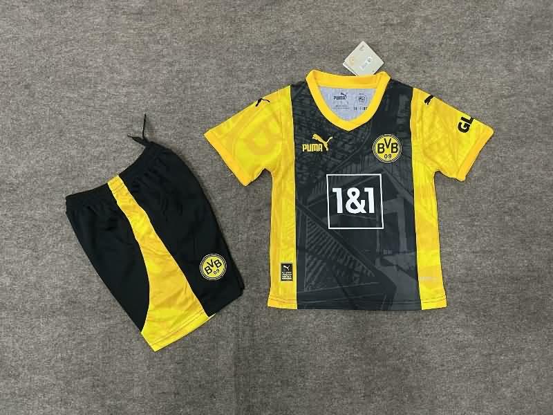 23/24 Dortmund Special Kids Soccer Jersey And Shorts