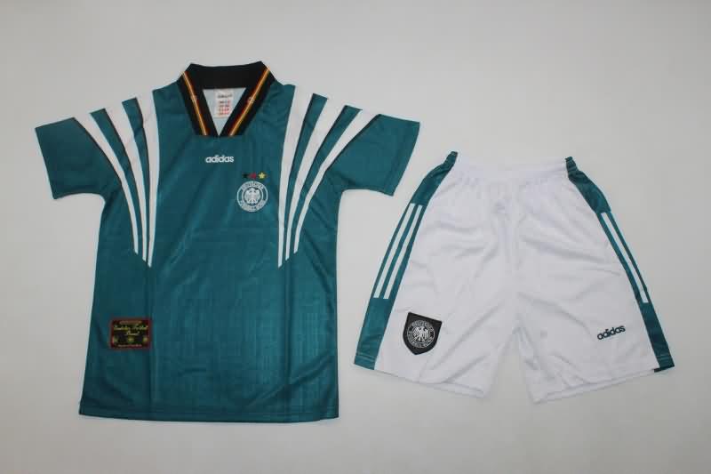 1996 Germany Away Kids Soccer Jersey And Shorts