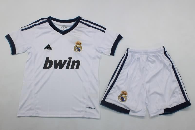 12/13 Real Madrid Home Kids Soccer Jersey And Shorts