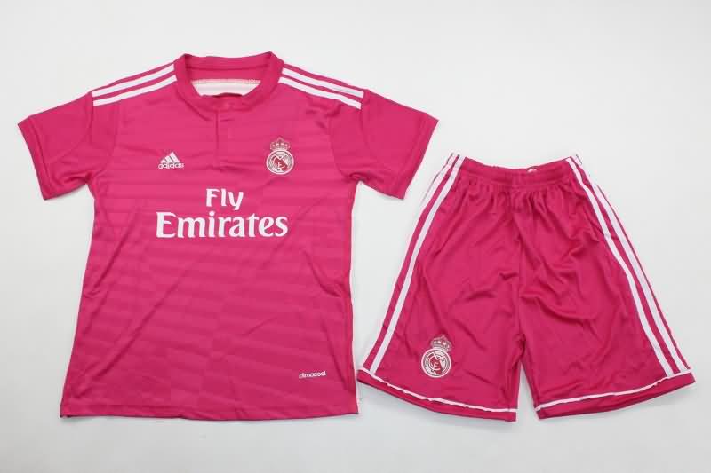 14/15 Real Madrid Away Kids Soccer Jersey And Shorts