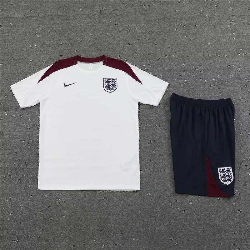 Thailand Quality(AAA) 2024 England White Soccer Training Sets