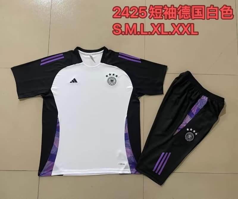 Thailand Quality(AAA) 2024 Germany White Soccer Training Sets 03