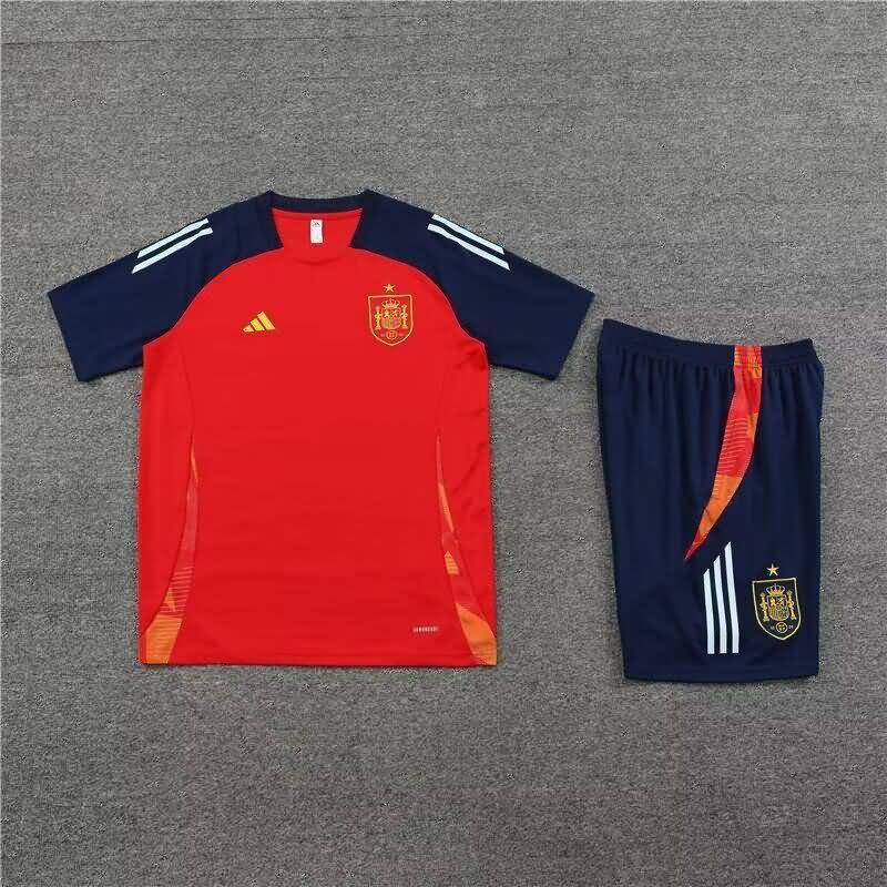 Thailand Quality(AAA) 2024 Spain Red Soccer Training Sets