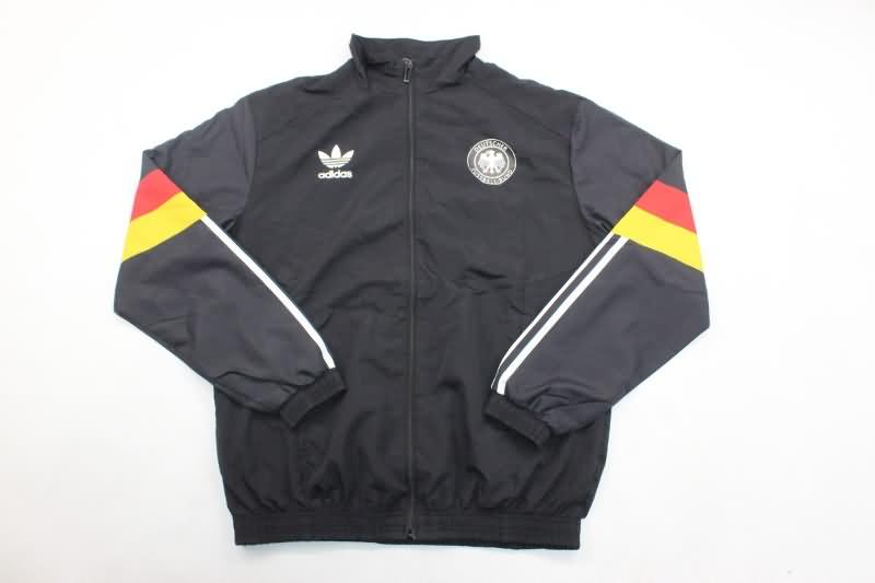 Thailand Quality(AAA) 2024 Germany Black Soccer Windbreaker 03