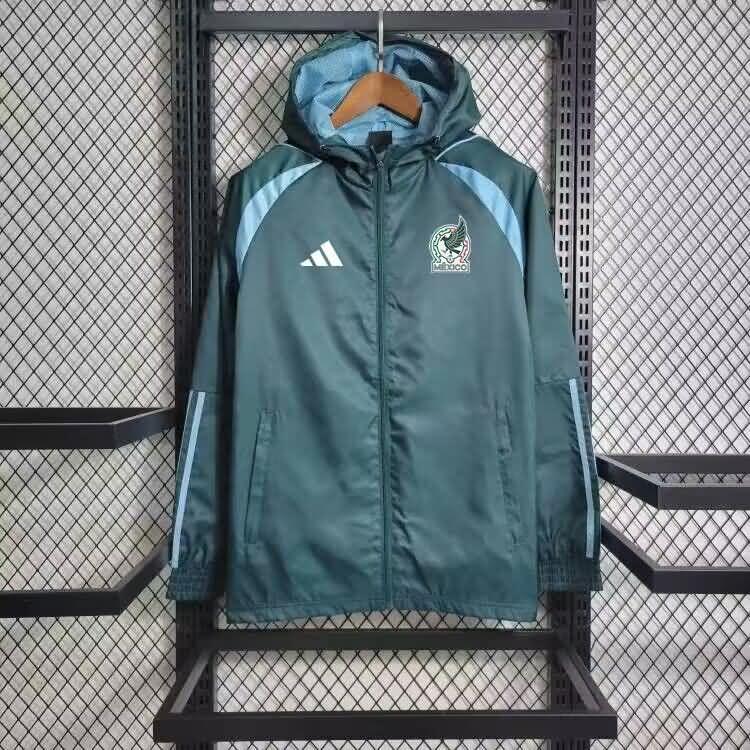 Thailand Quality(AAA) 2024 Mexico Green Soccer Windbreaker