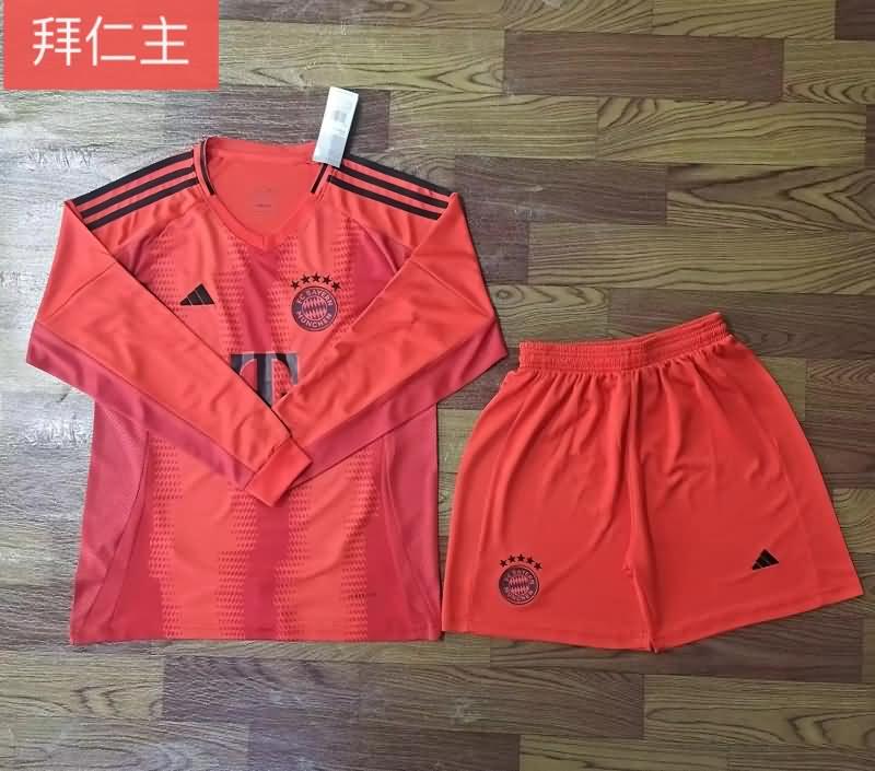 24/25 Bayern Munich Home Long Sleeve Soccer Jersey