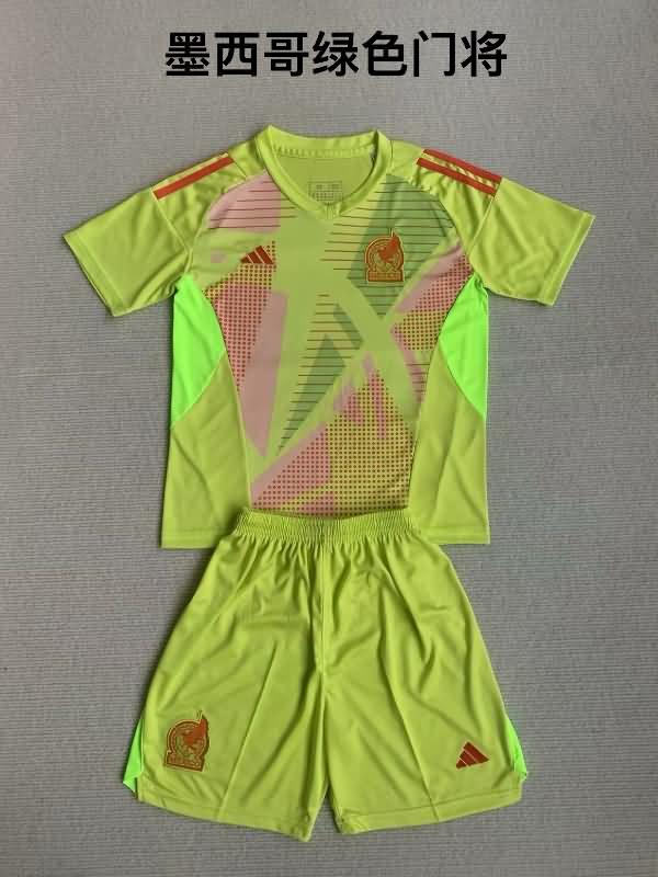 2024 Mexico Goalkeeper Yellow Soccer Jersey