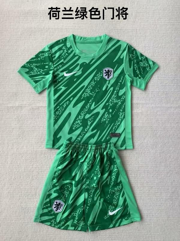 2024 Netherlands Goalkeeper Green Soccer Jersey