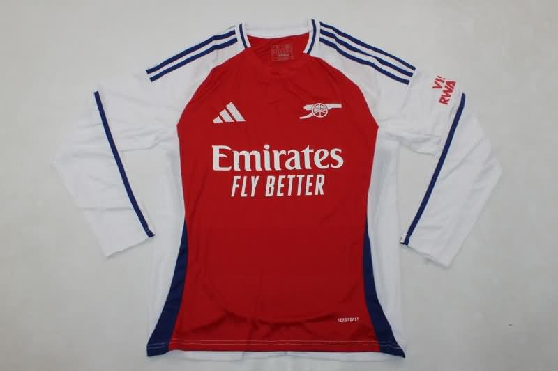 Thailand Quality(AAA) 24/25 Arsenal Home Long Sleeve Soccer Jersey