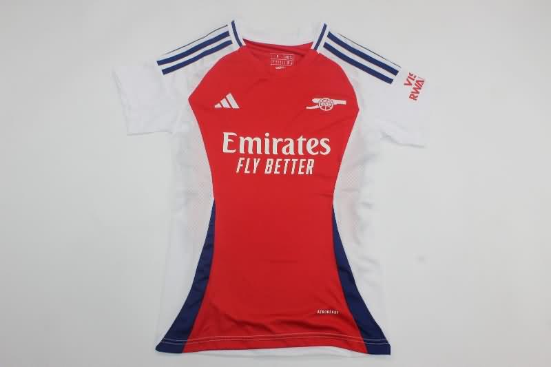 Thailand Quality(AAA) 24/25 Arsenal Home Women Soccer Jersey