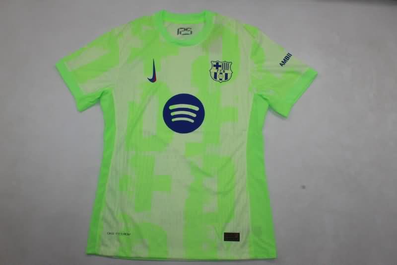 Thailand Quality(AAA) 24/25 Barcelona Third Soccer Jersey (Player) Sponsor
