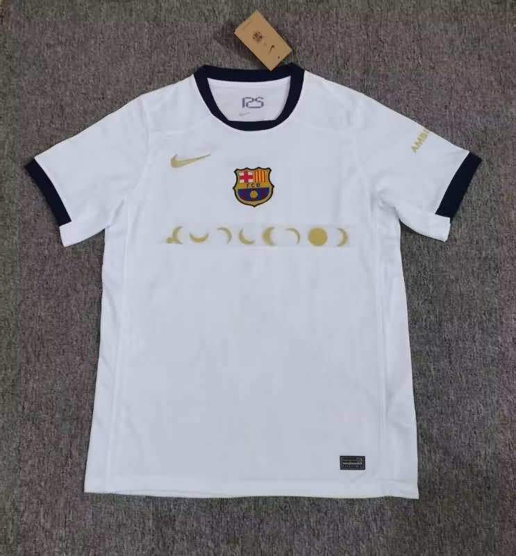 Thailand Quality(AAA) 24/25 Barcelona White Soccer Jersey 02