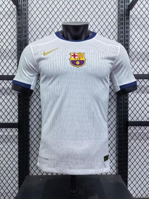 Thailand Quality(AAA) 24/25 Barcelona White Soccer Jersey (Player) 02