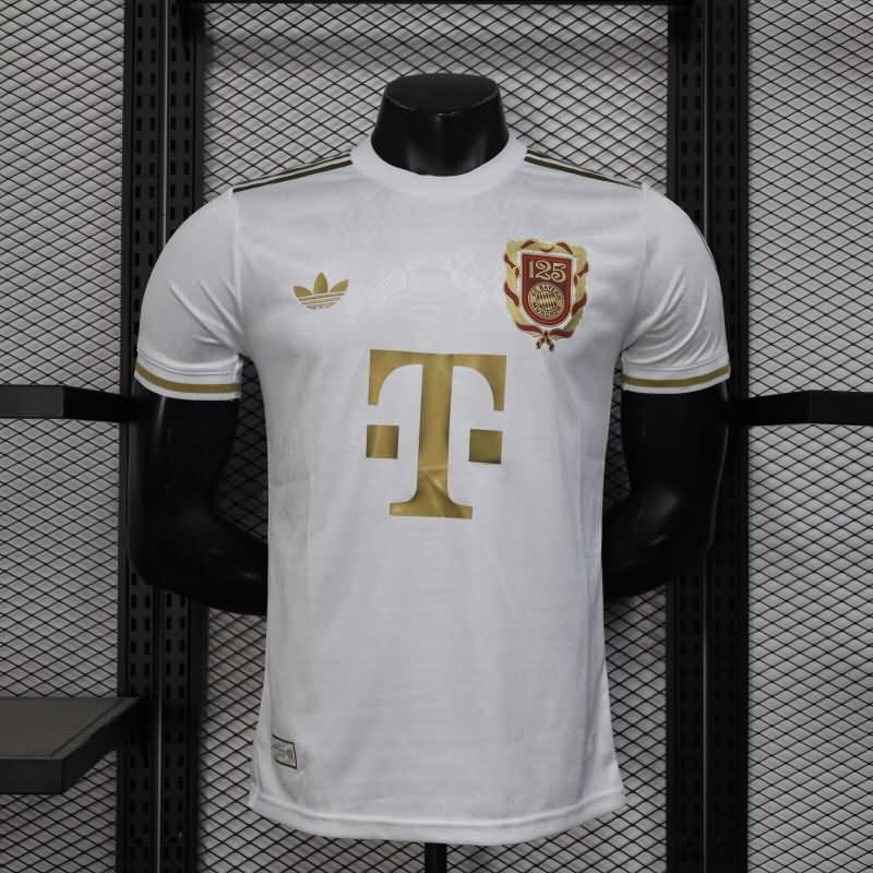 Thailand Quality(AAA) 125th Bayern Munich Anniversary White Soccer Jersey (Player)
