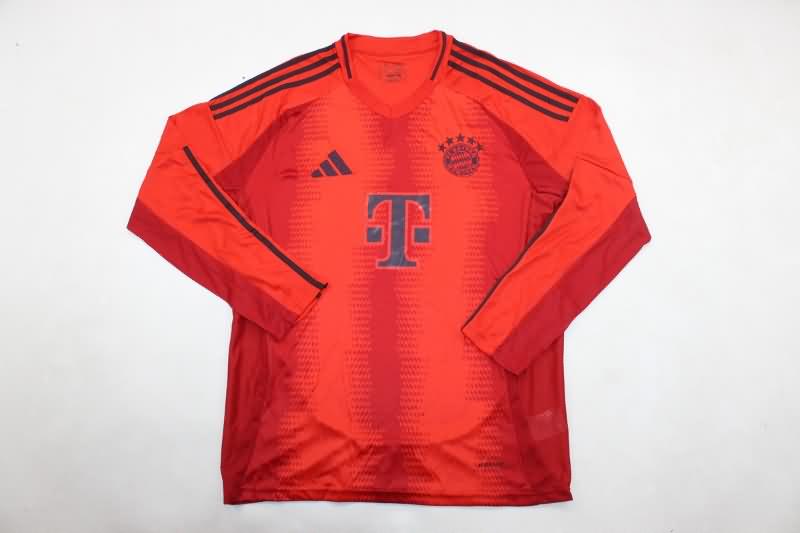 Thailand Quality(AAA) 24/25 Bayern Munich Home Long Sleeve Soccer Jersey