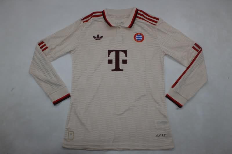 Thailand Quality(AAA) 24/25 Bayern Munich Third Long Sleeve Soccer Jersey (Player)