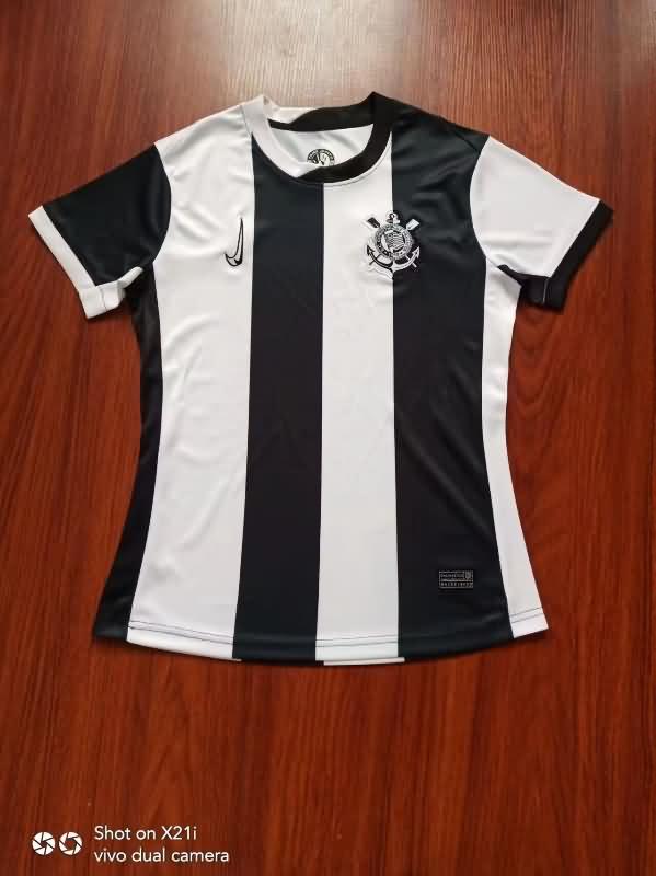 Thailand Quality(AAA) 2024 Corinthians Third Women Soccer Jersey