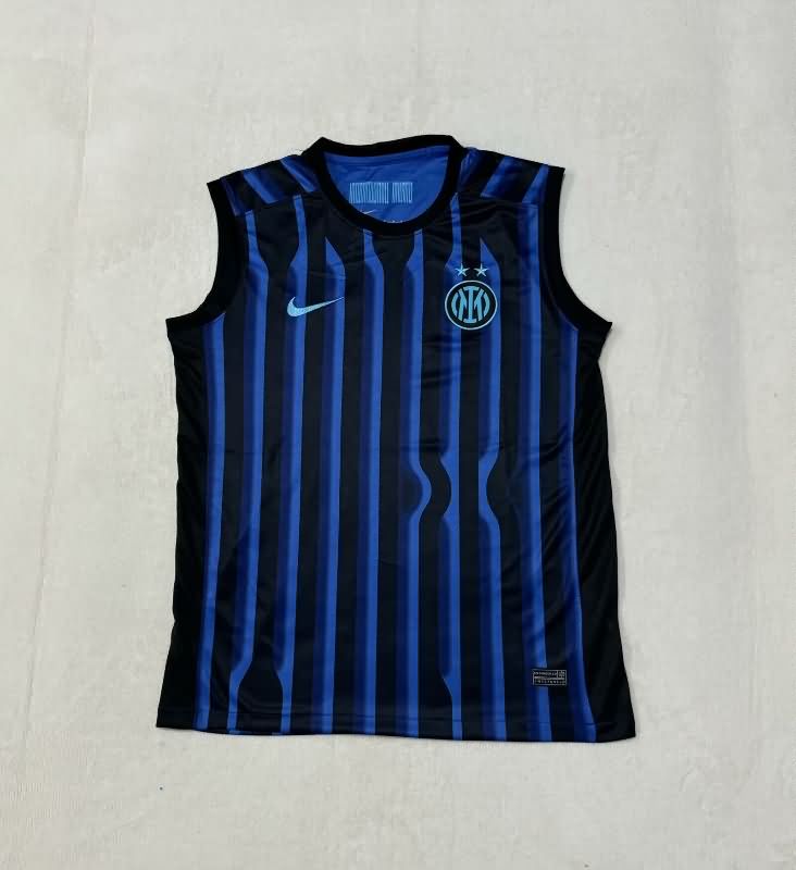Thailand Quality(AAA) 24/25 Inter Milan Training Vest Soccer Jersey 03