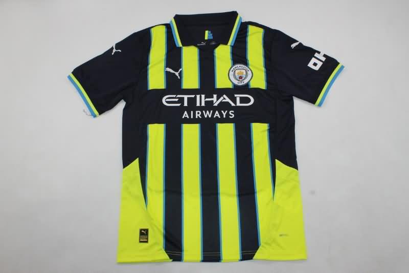 Thailand Quality(AAA) 24/25 Manchester City Away Soccer Jersey