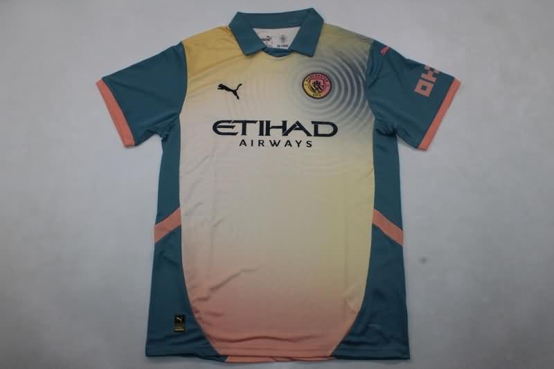 Thailand Quality(AAA) 24/25 Manchester City Fourth Soccer Jersey