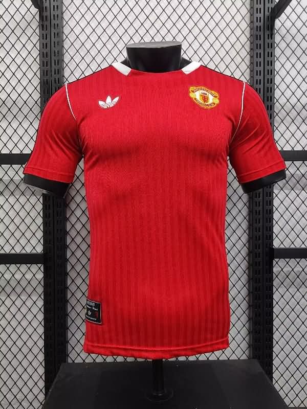 Thailand Quality(AAA) 24/25 Manchester United Red Soccer Jersey (Player)