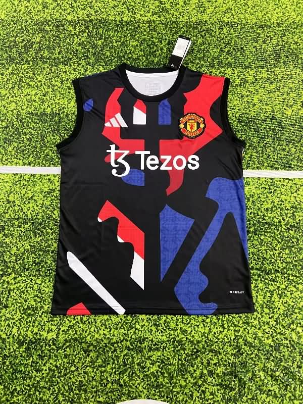 Thailand Quality(AAA) 24/25 Manchester United Training Vest Soccer Jersey 05