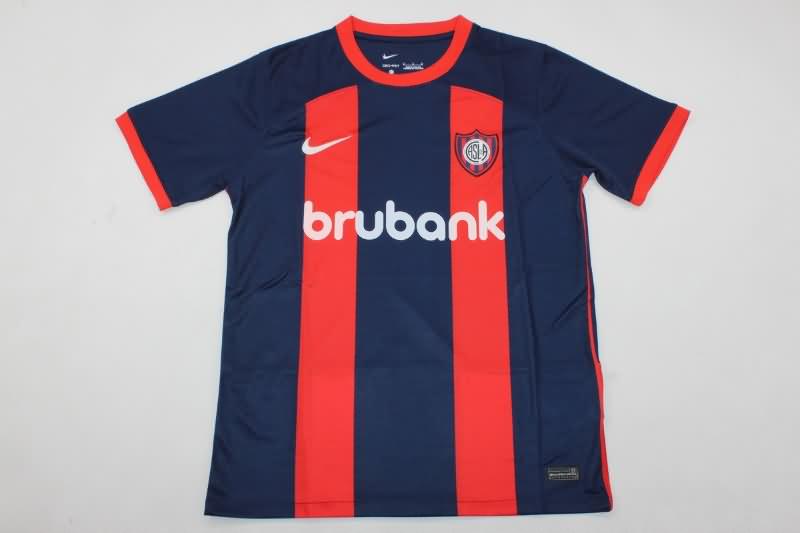 Thailand Quality(AAA) 24/25 San Lorenzo Home Soccer Jersey
