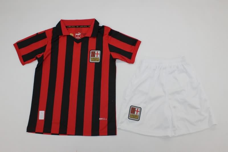 125th AC Milan Anniversary Kids Soccer Jersey And Shorts