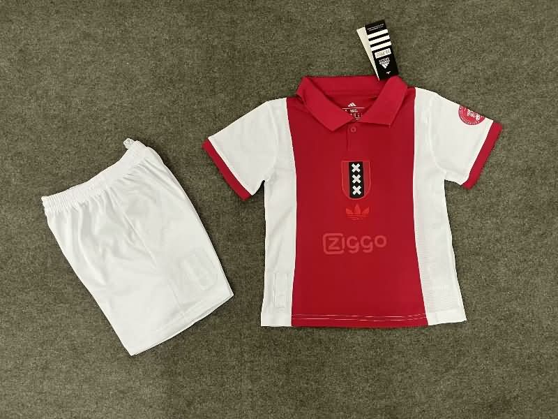 125th Ajax Anniversary Kids Soccer Jersey And Shorts