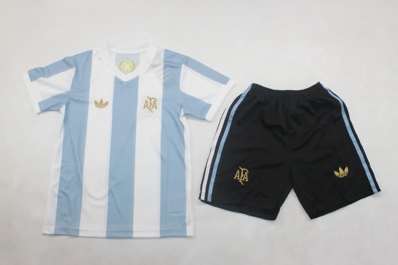 50th Argentina Anniversary Kids Soccer Jersey And Shorts