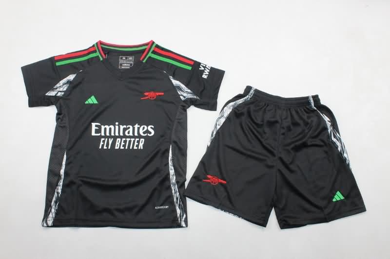 24/25 Arsenal Away Kids Soccer Jersey And Shorts