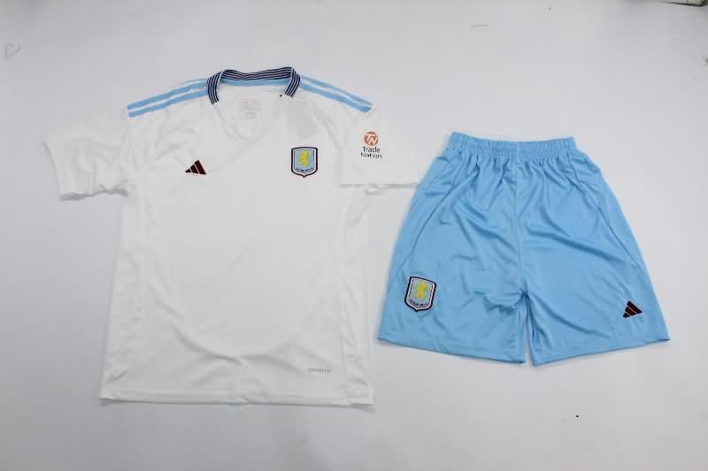24/25 Aston Villa Away Kids Soccer Jersey And Shorts