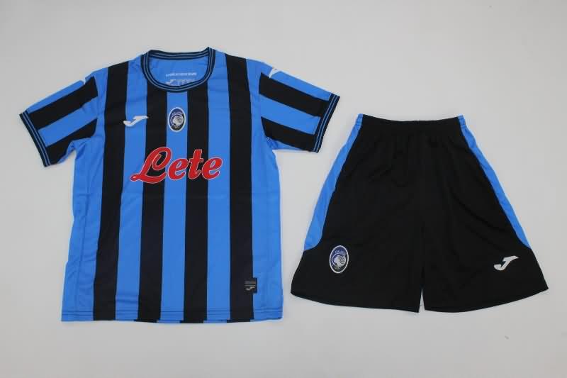 24/25 Atalanta BC Home Kids Soccer Jersey And Shorts