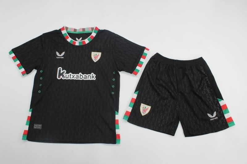 24/25 Athletic Bilbao Fourth Kids Soccer Jersey And Shorts