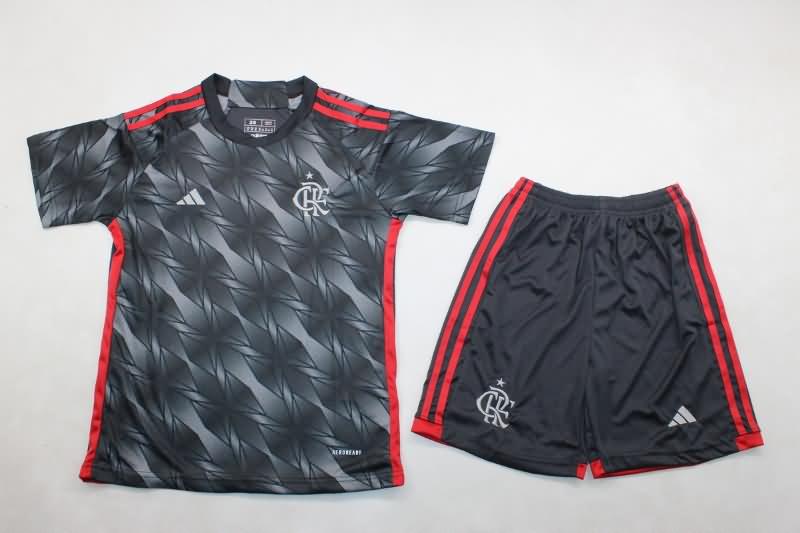 2024 Flamengo Third Kids Soccer Jersey And Shorts