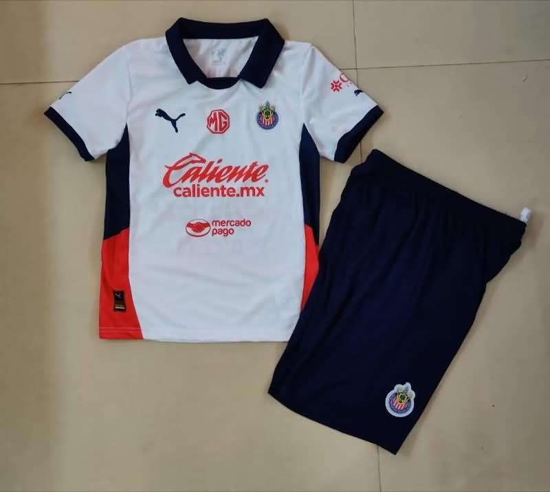 24/25 Guadalajara Away Kids Soccer Jersey And Shorts