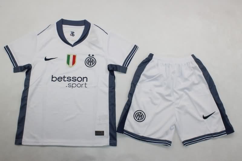 24/25 Inter Milan Away Kids Soccer Jersey And Shorts