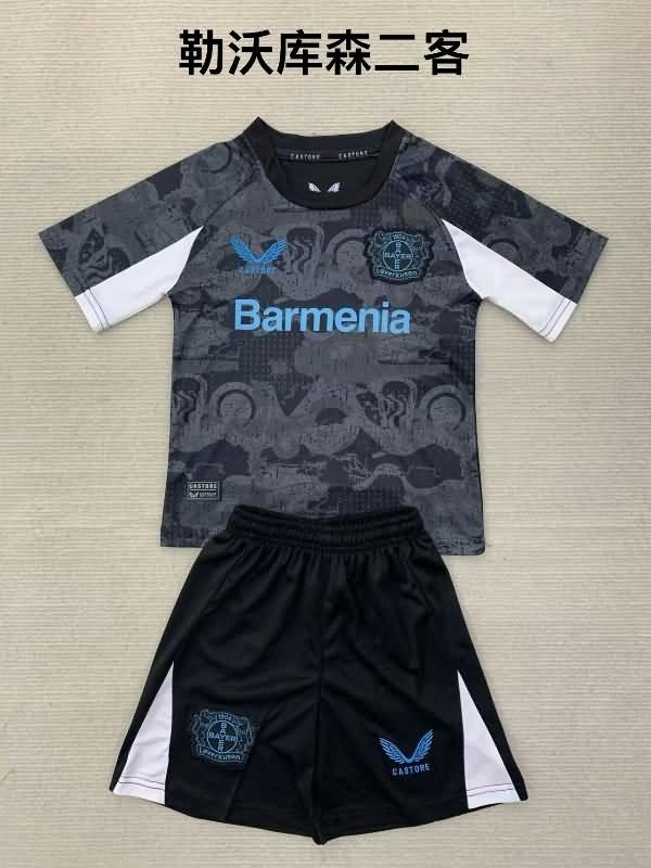 24/25 Leverkusen Third Kids Soccer Jersey And Shorts