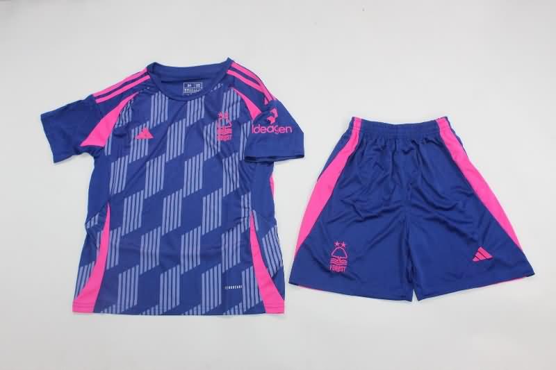 24/25 Nottingham Forest Away Kids Soccer Jersey And Shorts