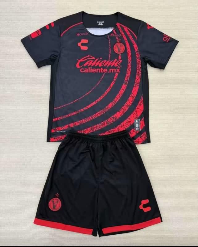 24/25 Tijuana Home Kids Soccer Jersey And Shorts